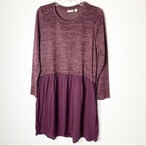 Logo‎ Lori Goldstein Purple Marled Long-sleeve Dress Size Small